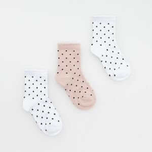 Reserved - Sada 3 párů ponožek - Bílá