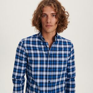 Reserved - Kostkovaná košile regular fit - Modrá