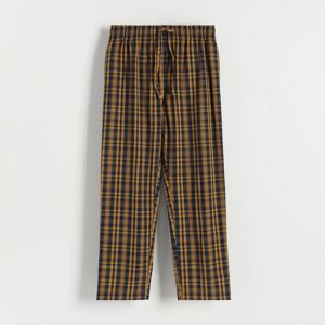 Reserved - Kostkované pyžamové kalhoty - Žlutá