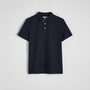 Reserved - Polo košile střihu regular - Tmavomodrá