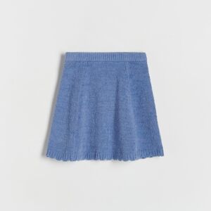 Reserved - Úpletová sukně - Modrá