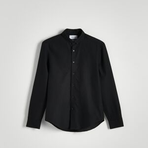 Reserved - Hladká košile regular fit - Černý