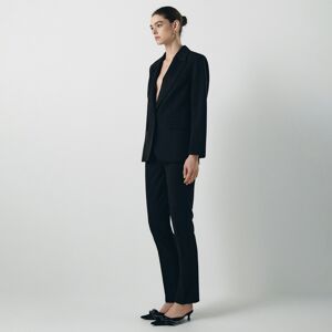 Reserved - Kalhoty s ozdobnými vloženými prvky - Černý