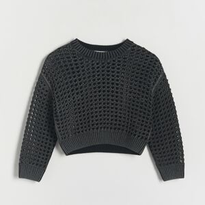 Reserved - Girls` sweater - Černý