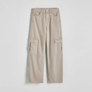 Reserved - Ladies` jeans trousers - Béžová