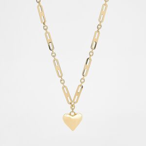 Reserved - Pozlacený náhrdelník s přívěskem ve tvaru srdce - Zlatá
