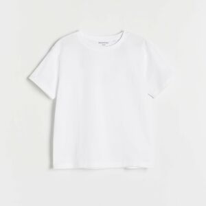 Reserved - Bavlněné tričko Basic - Bílá