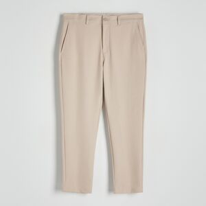 Reserved - Kalhoty chino slim fit - Béžová