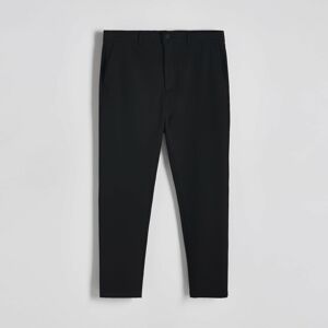 Reserved - Kalhoty chino slim fit - Černý
