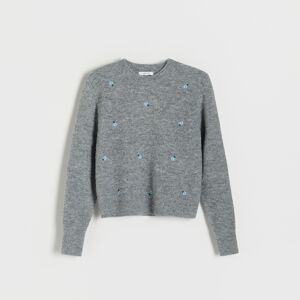 Reserved - Ladies` sweater - Světle šedá