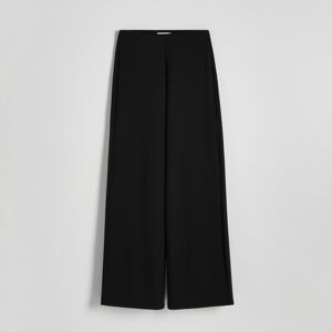 Reserved - Kalhoty se širokými nohavicemi - Černý