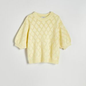 Reserved - Ladies` sweater - Žlutá