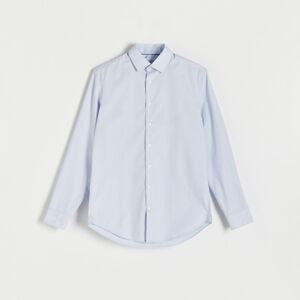 Reserved - Košile slim s drobným potiskem - Modrá