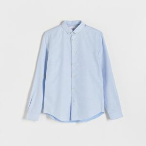 Reserved - Bavlněná košile regular fit - Modrá